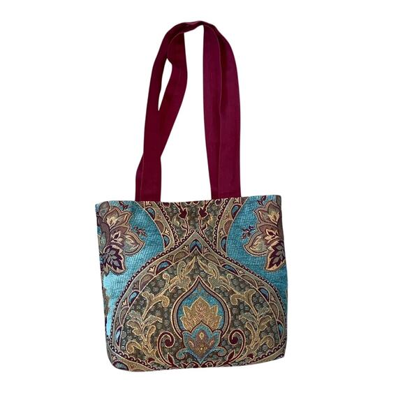 Fall Season Boho Retro Beautiful Floral Tote Shoulder Bag Hand Tote Bag, bags - Picture 1 of 3